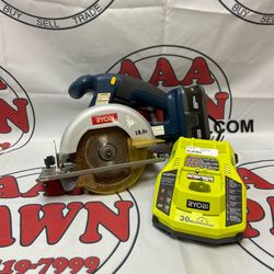 Ryobi 5 1/2-inch 18 Volt Cordless Saw w/ Battery & Charger 11059850