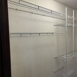 8x4ft Closet organizer w/cabinet 