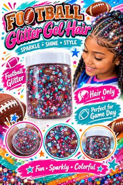 Hair glitter gel