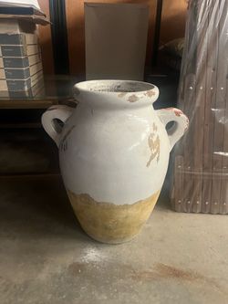 Pottery Barn Tuscan Handcrafted Terracotta Indoor/Outdoor Vase
