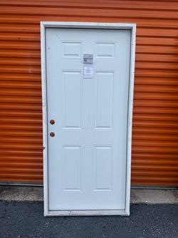 JELD-WEN 36-in × 80-in x 4-9/16-in Steel Right-hand outswing Primed Prehung Residential Insulating core Front Door
