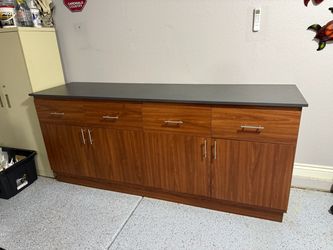 Garage cabinet 8 ft x 2 ft deep x 3.5 tall