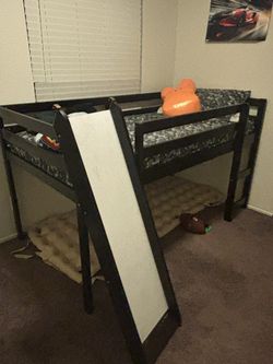 Twin Size Bed Frame With Slide 