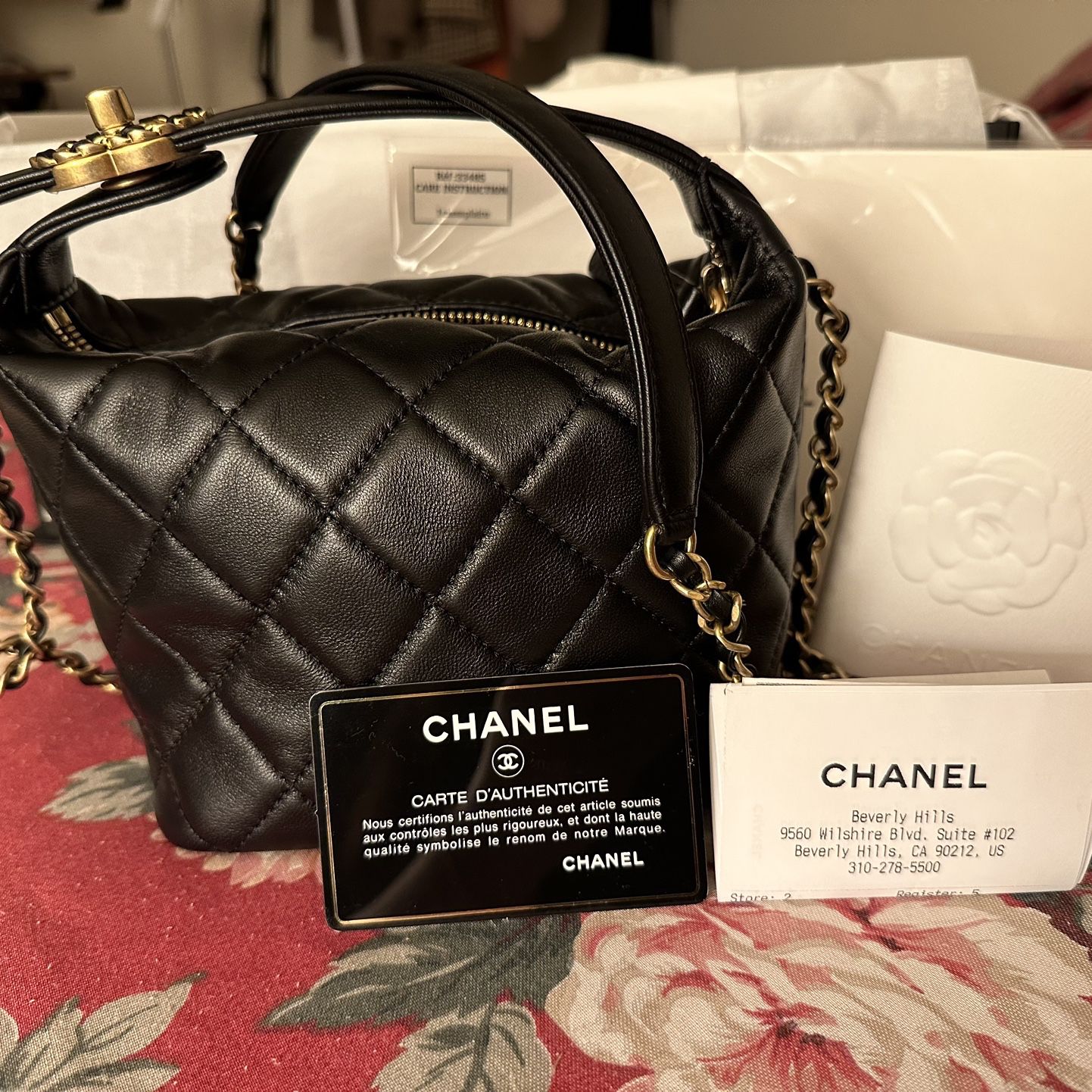 Chanel Black n Gold Perfect Meeting Small Hobo – allprelovedonly