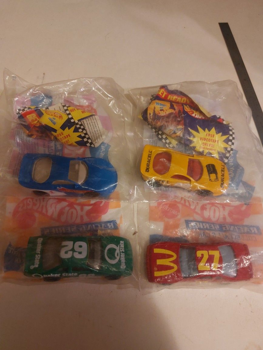 Vintage 1992 McDonalds Happy Meal Hotwheels Cars