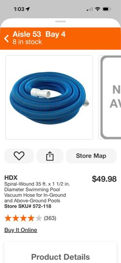 POOL VACUUM HOSE NEW