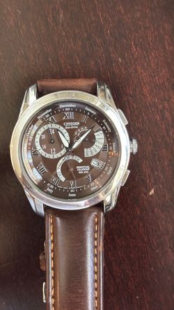 Citizen Eco-Drive Calibre 8700 perpetual calendar, brown dial watch