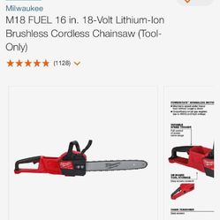 Brushless Cordless Chainsaw