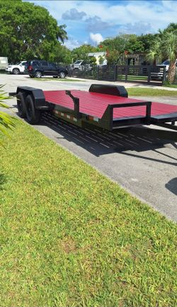 Equipment hauler 7x20 10,400 lbs axles