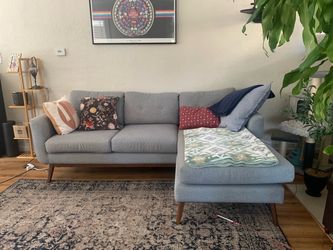 Blue/ gray couch