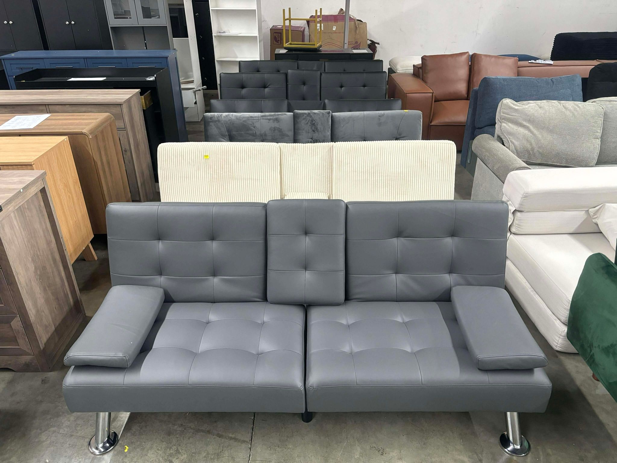 Futon Sofa Bed, Foldable Couch Reclining Sleeper($99 each)