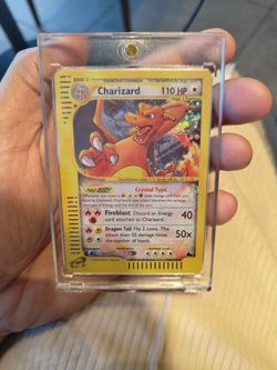 Crystal Charizard Pokemon Card NM 