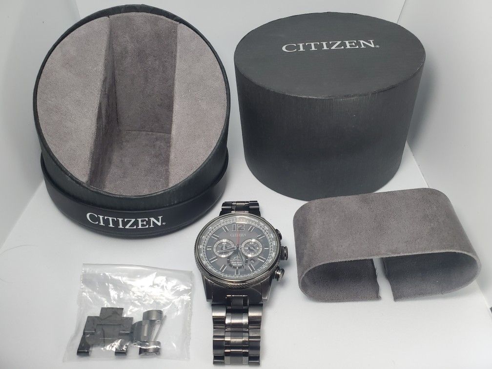 Citizen Men's Watch CA4377-53H Charcoal Gray Stainless Steel 43mm