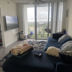 Sectional Blue Coach 