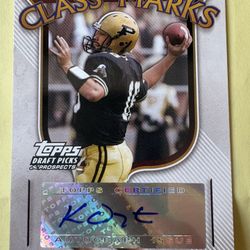 Kyle Orton Autograph Signed Card