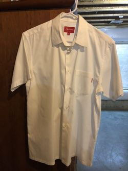 Supreme Light Oxford S/S Shirt w/ bag and sticker