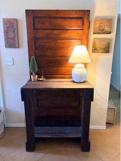 Rustic hall tree