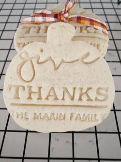 Personalized thanksgiving cookies