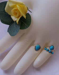 Cute Three Rings, Good Condition Size  4:5 And 6 $ 10.00