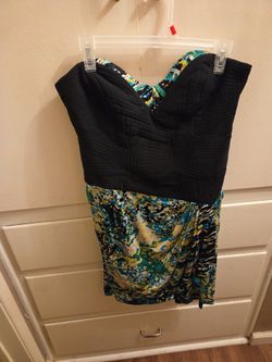 BCBG Bustier Dress With Trapunto Detail In The Front