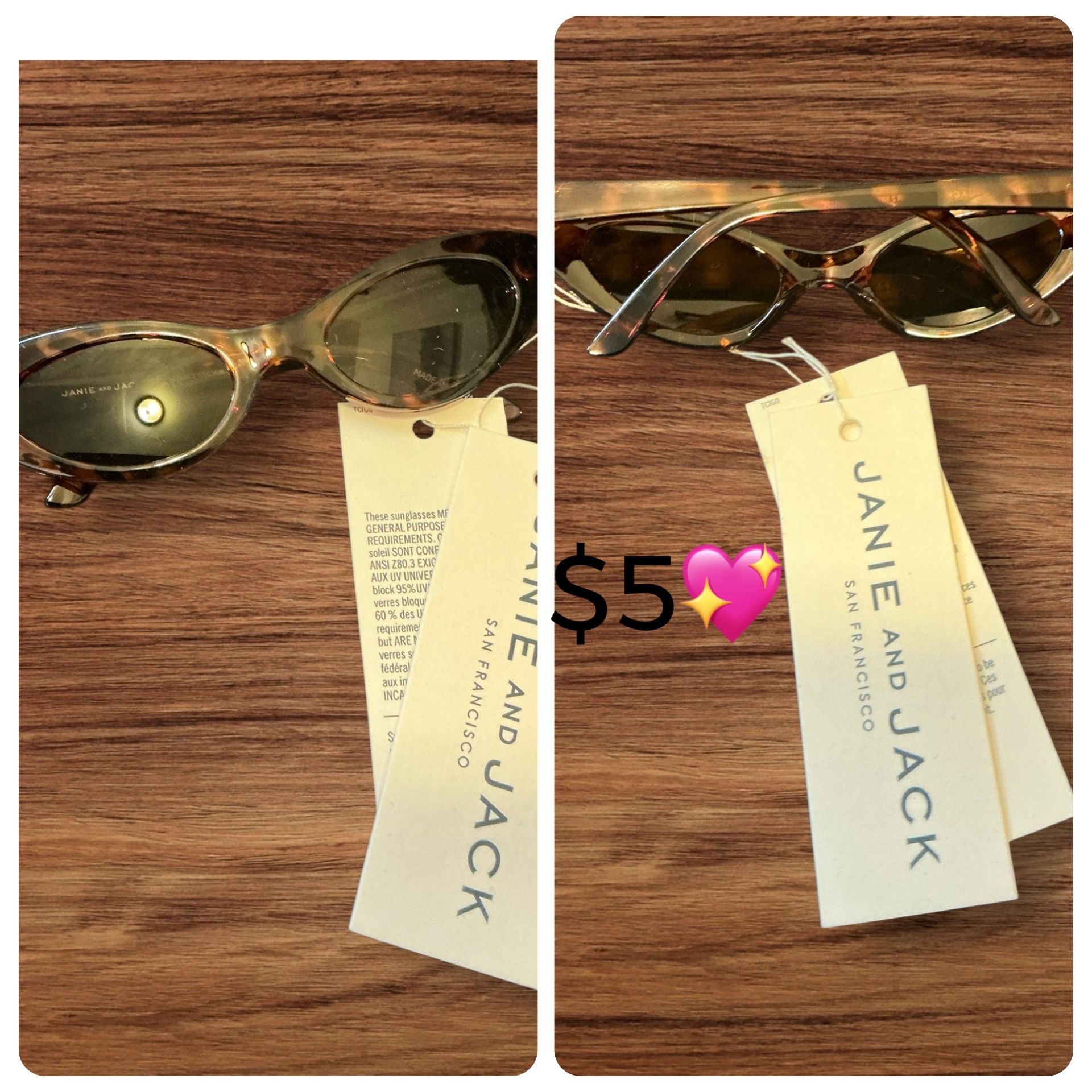 Janie And Jack Sunglasses Tortoise Cat Eye Sunglasses 4 years up