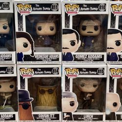 Funko Pop! Vinyl: The Addams Family Lot Collection of 8 Figures with a Chase
