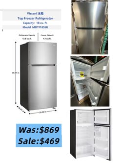 Clearance Sale! Brand New Refrigerators – Lowest Price Guaranteed