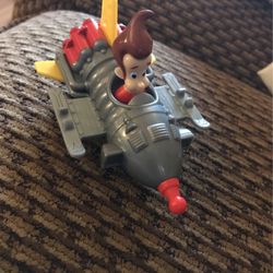 Vintage 2003 Wendy's Viacom Jimmy Neutron Spaceship Toy
