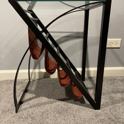 70’s Side Table With Magazine Rack 