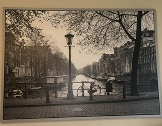 Painting Of The Amsterdam Canal From IKEA