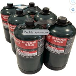Propane Replacement Fuel Cylinders Camping- Oz (6 Pack) Factory Pre-filled and Ready to Use