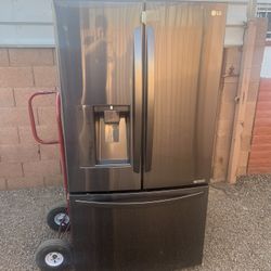 LG Black Stainless 3 Door Refrigerator 