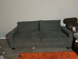 Green fabric couch good condition Sherman Oaks this weekend only