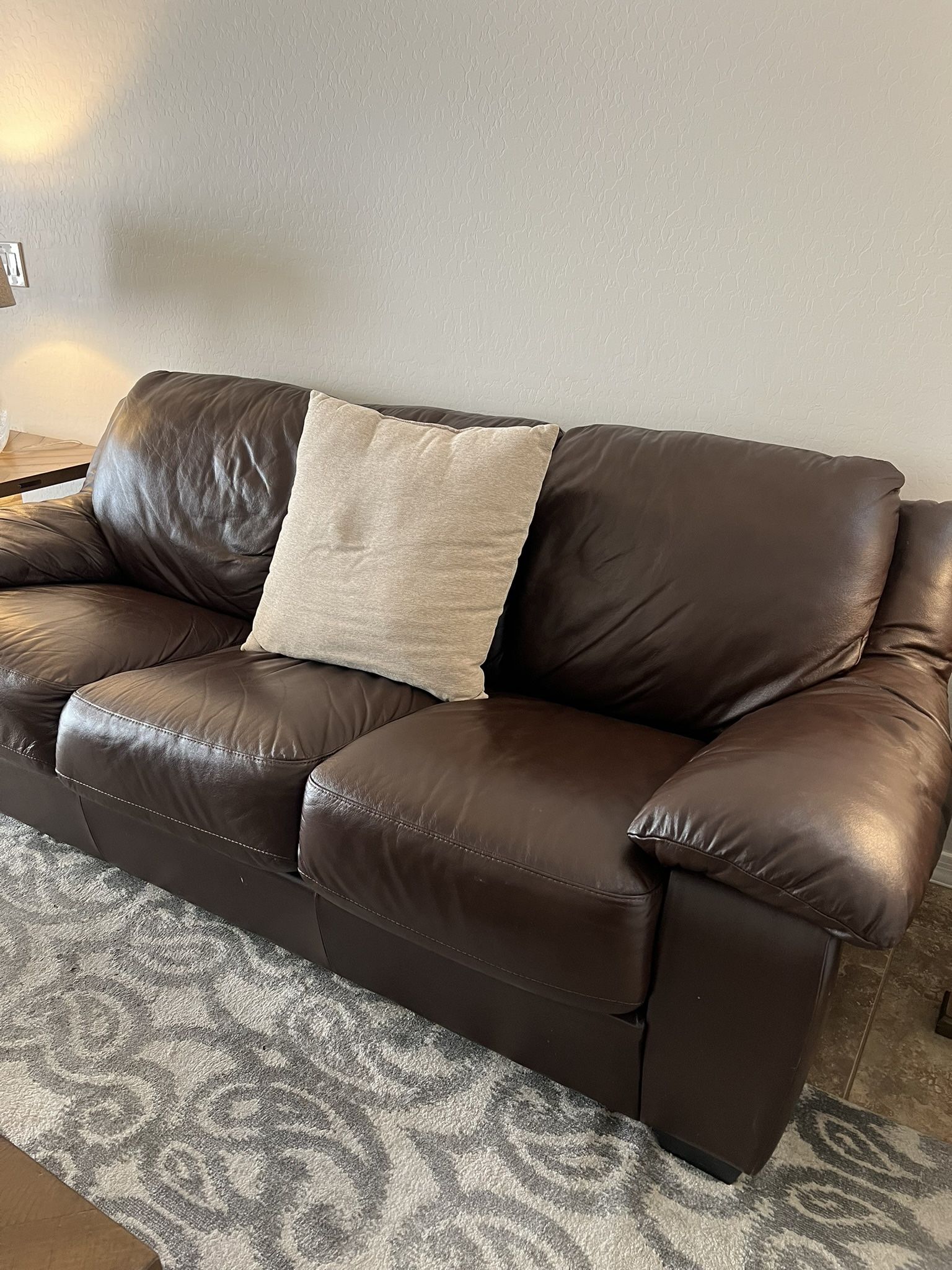Faux Leather Sofa GENTLY USED