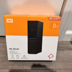 8TB WD MY BOOK EXTERNAL HARD DRIVE