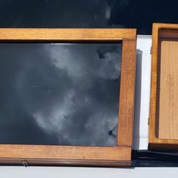 Personally Hand Crafted Wood and Brass Display Cases