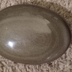 Golden Sheen Black Obsidian Palm Stone