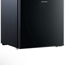 Proctor Silex 1.7 Cu Ft Compact Refrigerator, Single Door Mini Fridge for Dorm, Office, Bedroom, Black (86103A