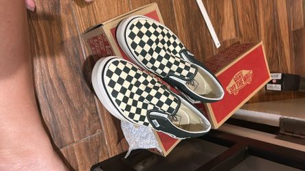 Green Vans Slip Ons
