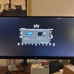 LG Monitor & WaLi Desk Mount 