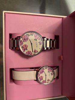 COACH Perry Flower Dial Quartz Women's Watch Gift Set