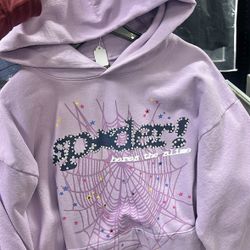 Sp5der Hoodie Purple