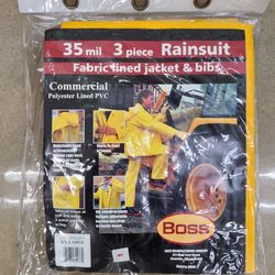 Boss 3 Piece Commercial PVC Rain suit for Sale