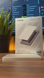 Sharge Disk Plus M.2 NVMe SSD Enclosure – 10Gbps USB 3.2 Gen 2 (Up to 4TB)