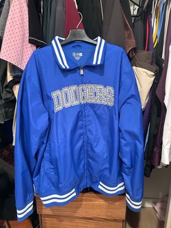 New Era LA Dodgers Satin Bomber Jacket