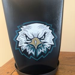 Custom Hand Painted Philadelphia Eagles Planter 