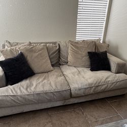 Sectional and love seat