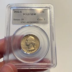 1932 S Quarter   RARE Key Date Coin In Higher Grade