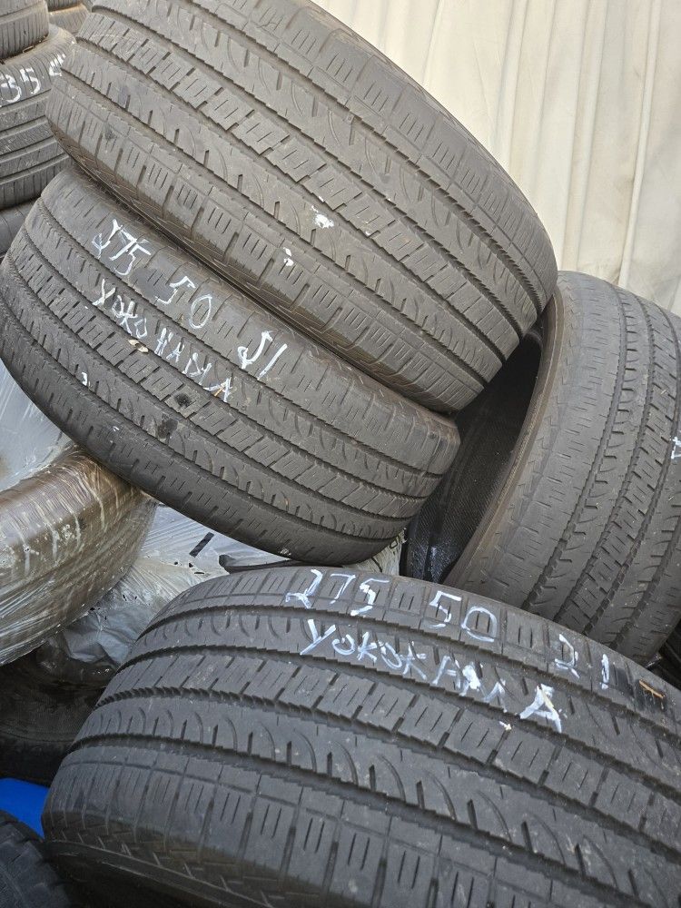 4 275 50 21 Yokohama With 70 % Tread