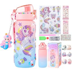 Brand New Decorate Your Own Water Bottle Kits for Girls - Diy Water Bottle Kits for Girls,Design Your Own Water Bottle Bulk With Unicorn Diamond Art P